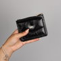 Zoozie Bags Billetera de Cuero Negra